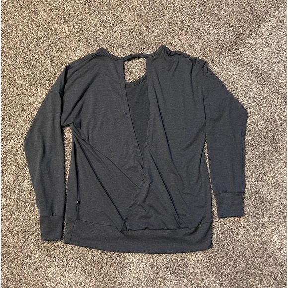 Marika Women's Open Back Shirt, Size Medium, Dark Gray, NWOT - Picture 2 of 2